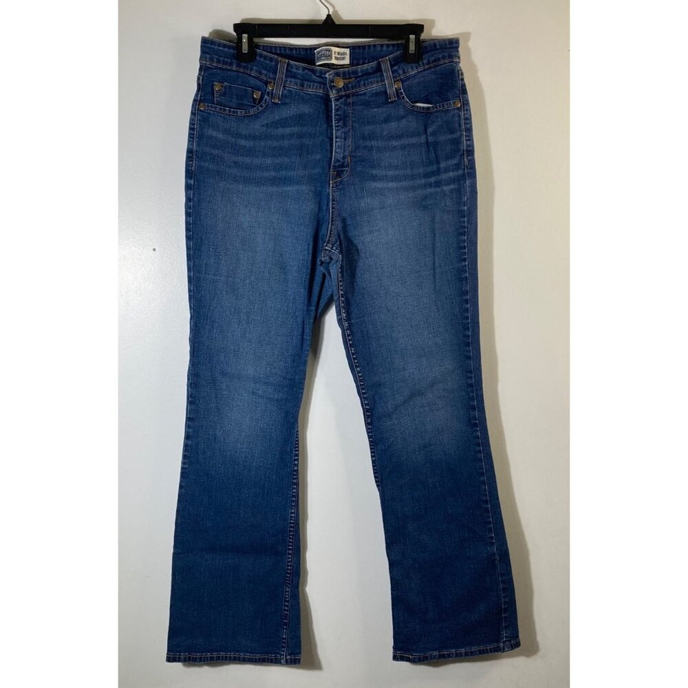 Womens Signature Levis AT Waist Bootcut Jeans Blue 14M